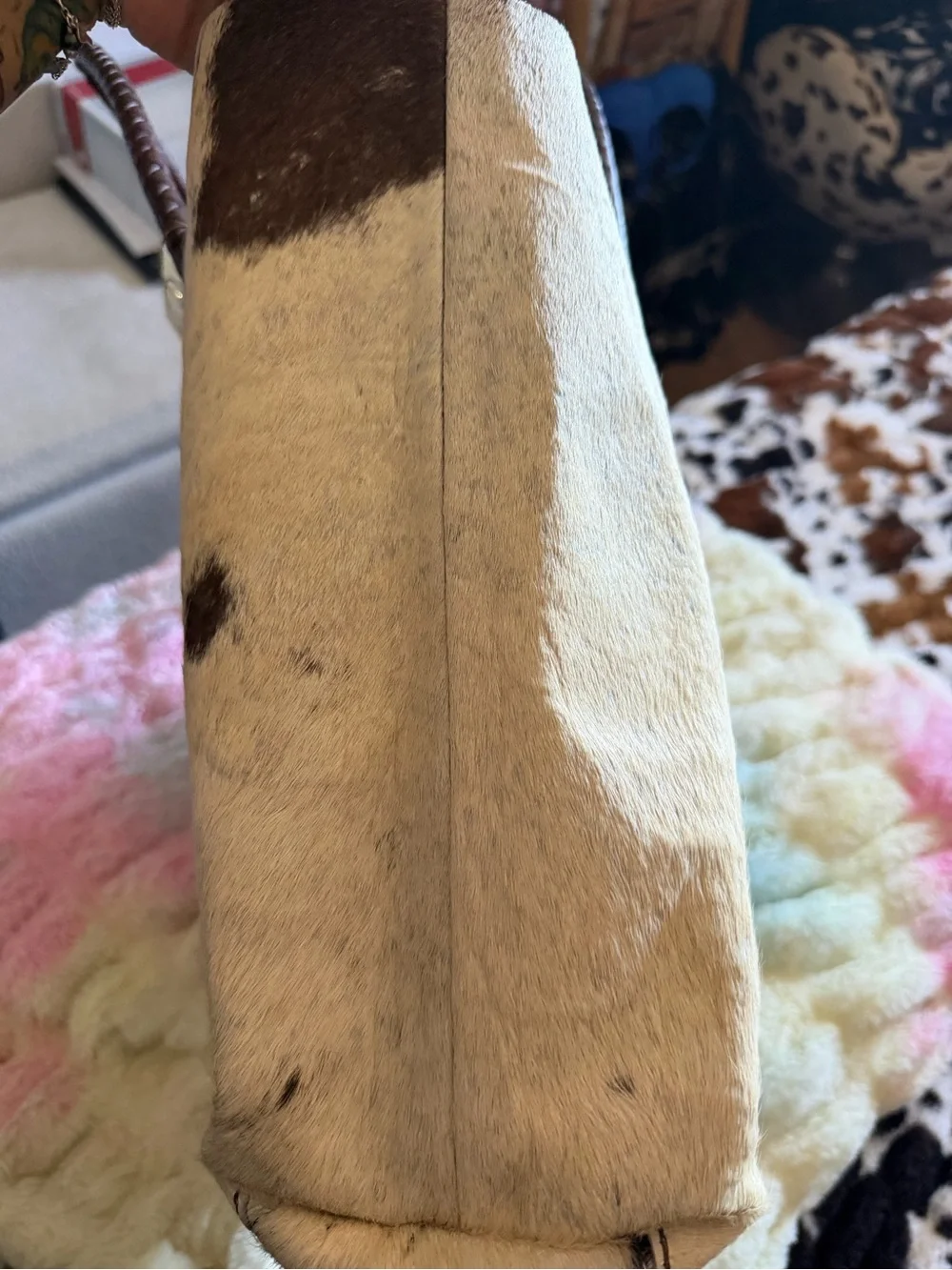 Leather Cow Hide Tote